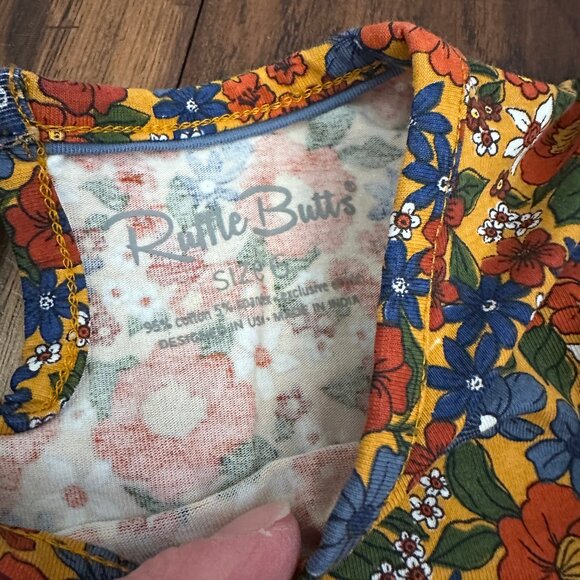 Ruffle Butts Autumn Floral Leggings Set - Picture 5 of 6